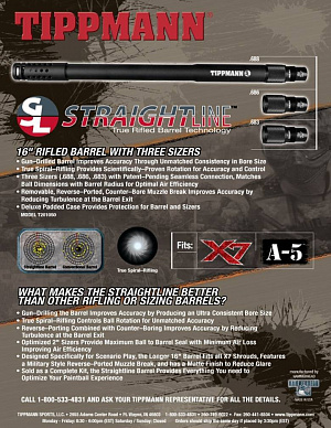 Ствол Tippmann sl Straightline Kit a5/x7